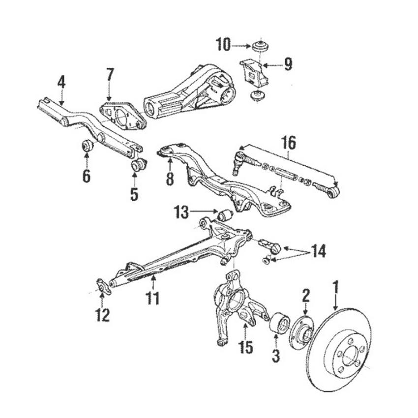 Audi Disc Brake Rotor - Rear (269mm)